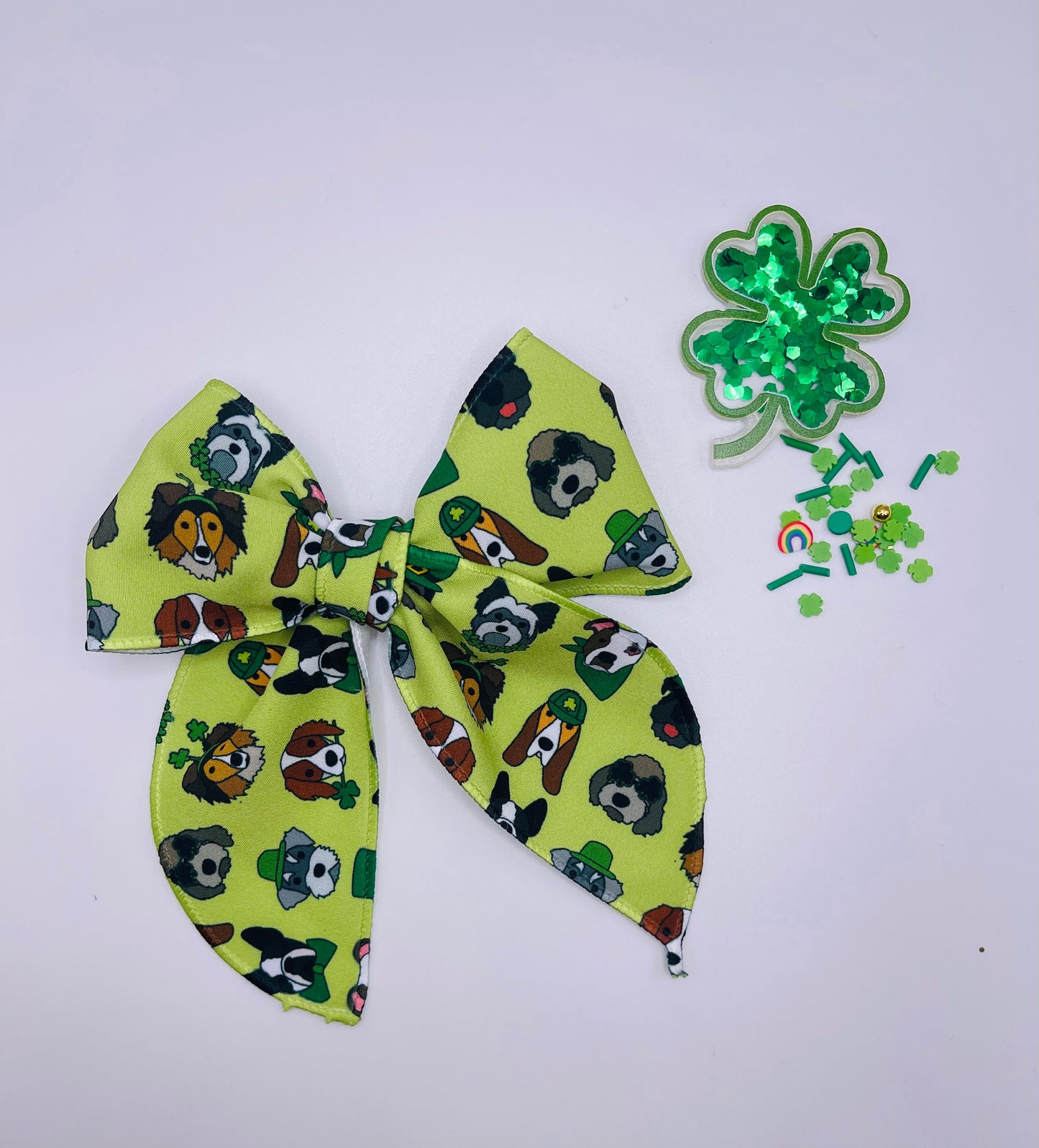 St Pattys Dogs Brinley bow