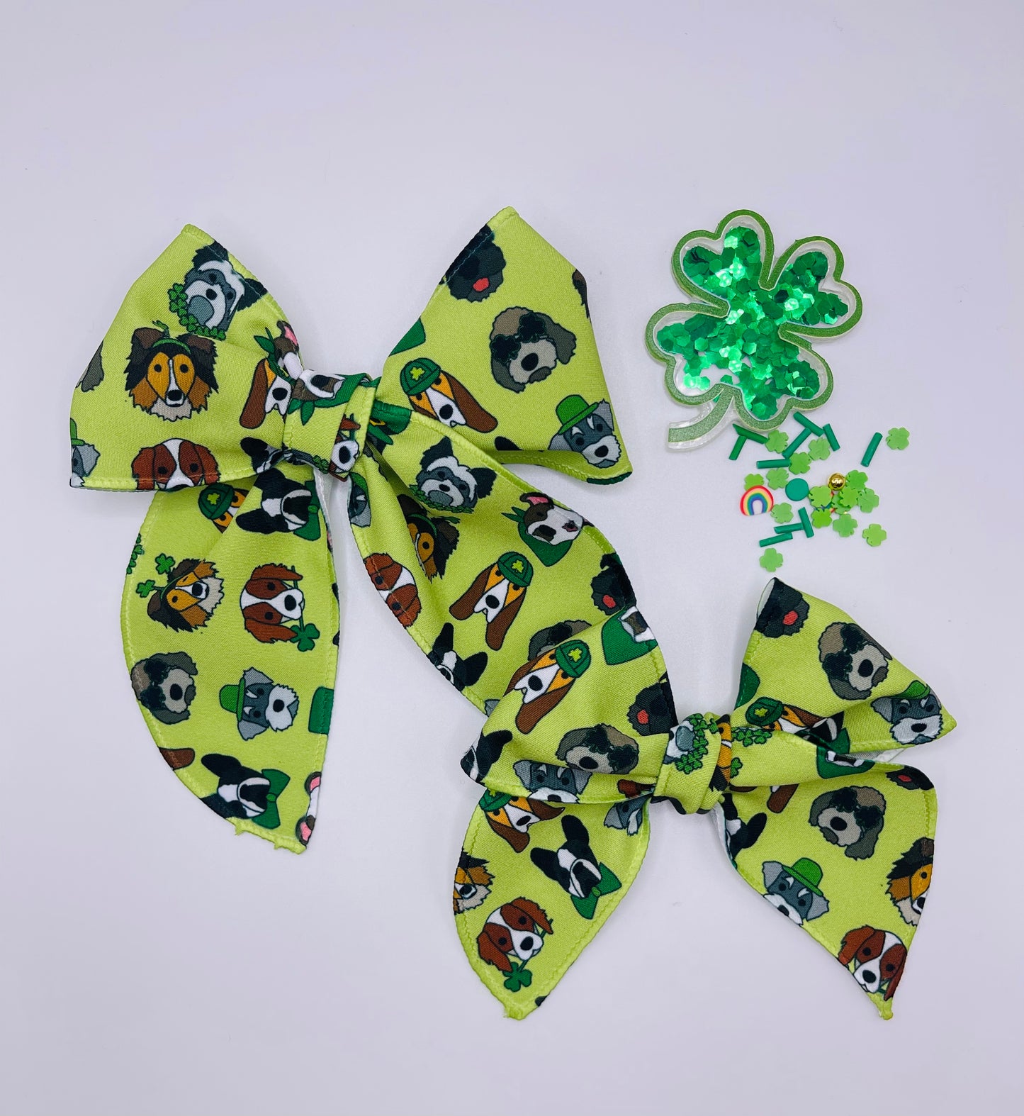 St Pattys Dogs Brinley bow