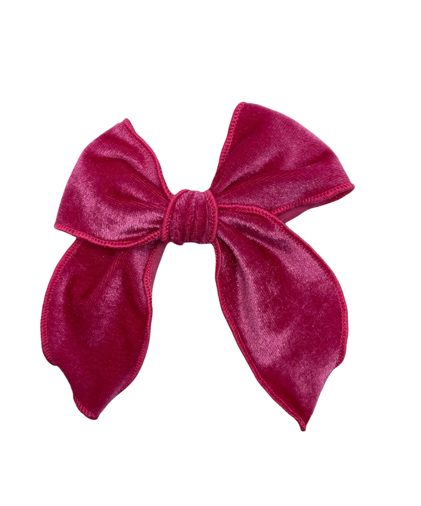 Hot Pink Velvet Brinley Bow