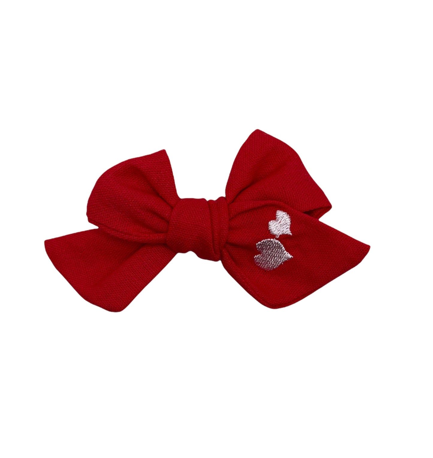 Embroidered Hearts Claire Bow