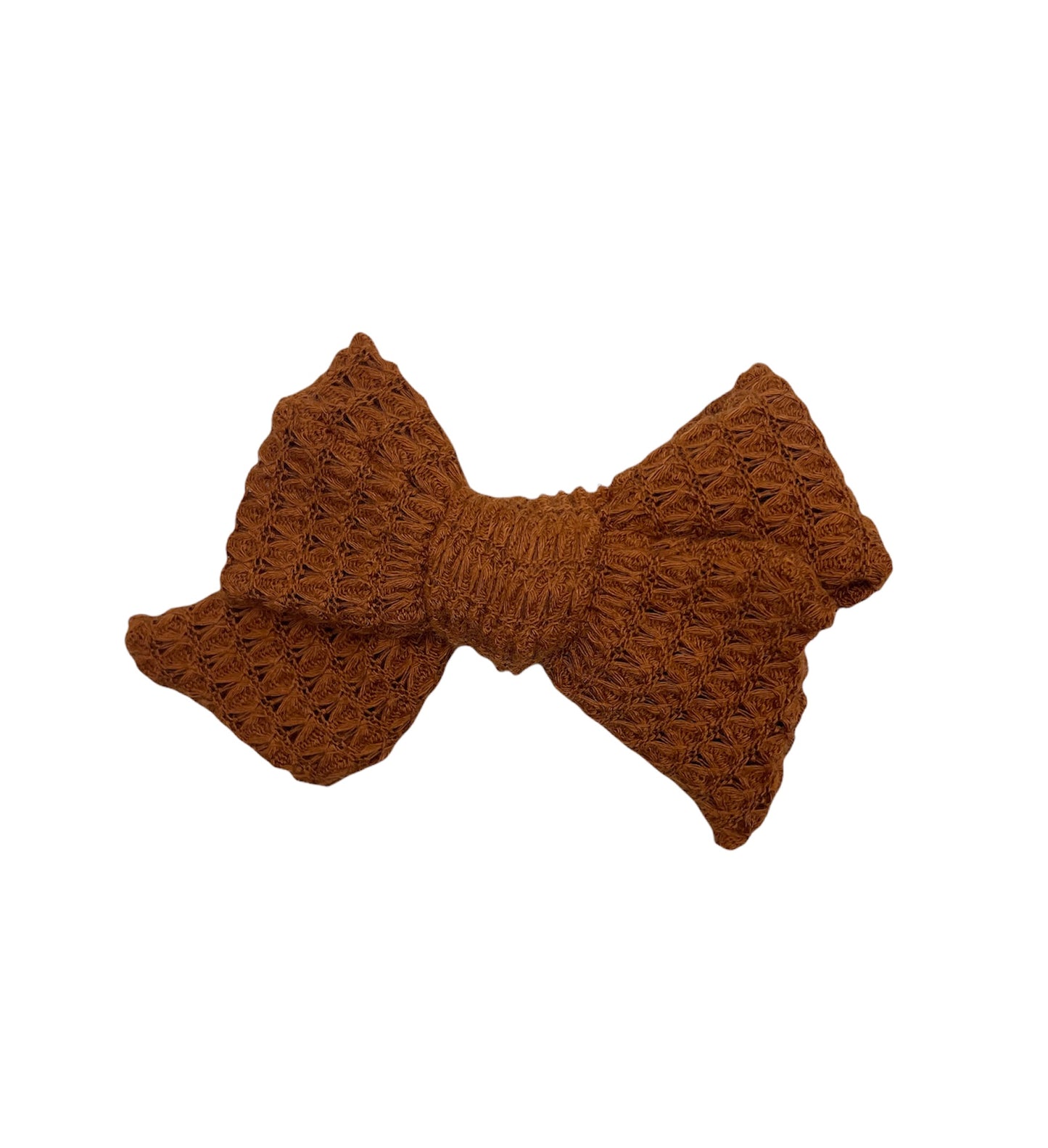 Camel Waffle Claire Bow