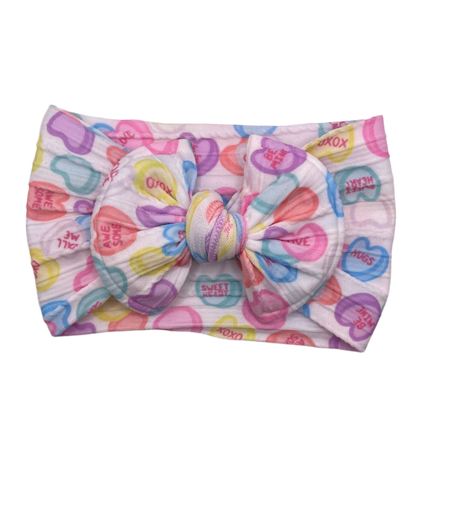 Candy Hearts Nylon Headwrap