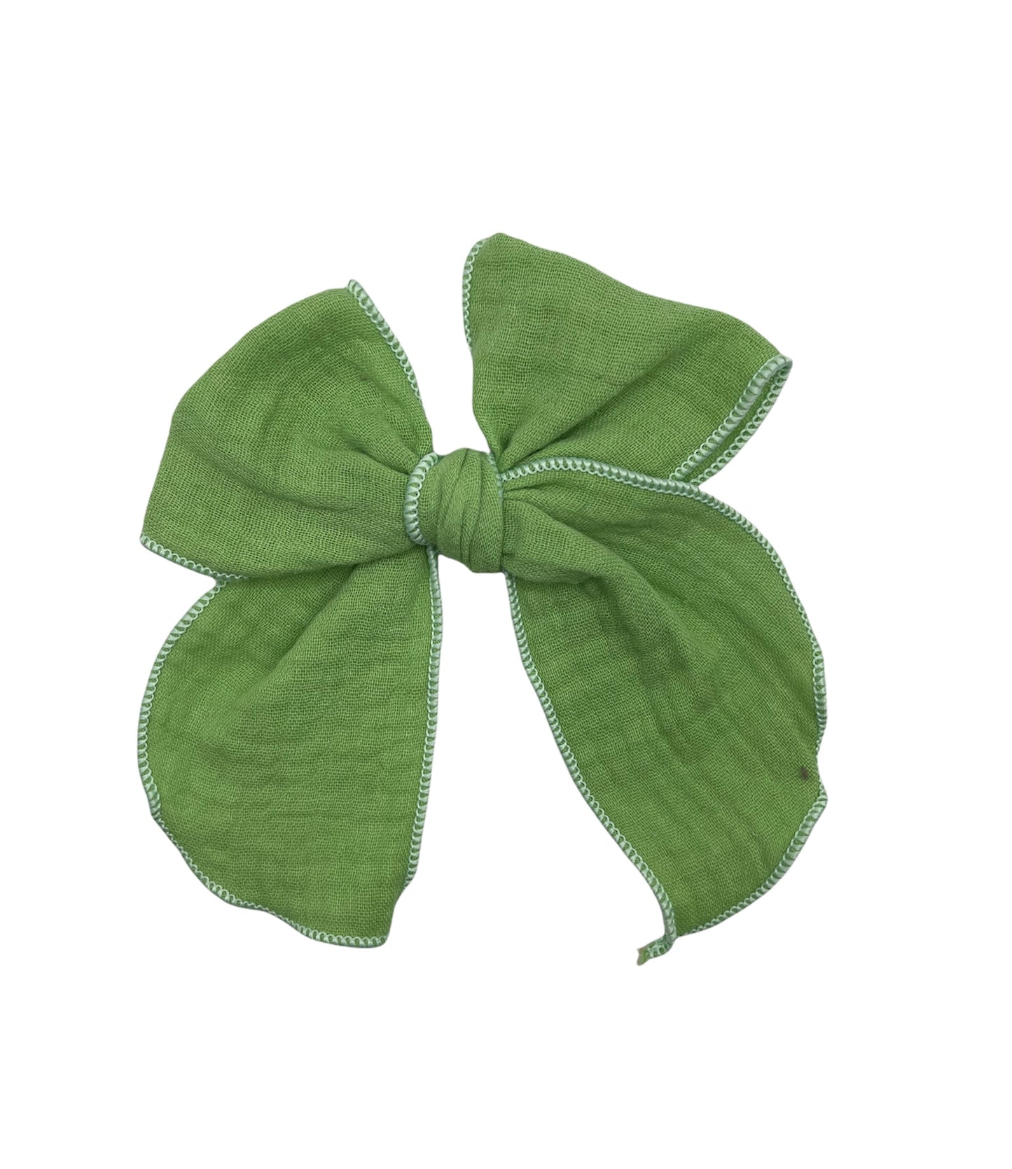 Green Muslin Bow