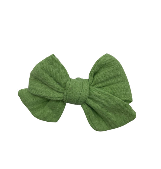 Green Muslin Bow