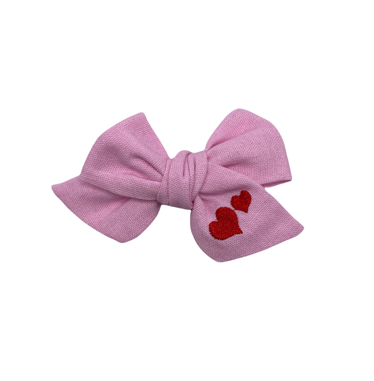 Embroidered Hearts Claire Bow